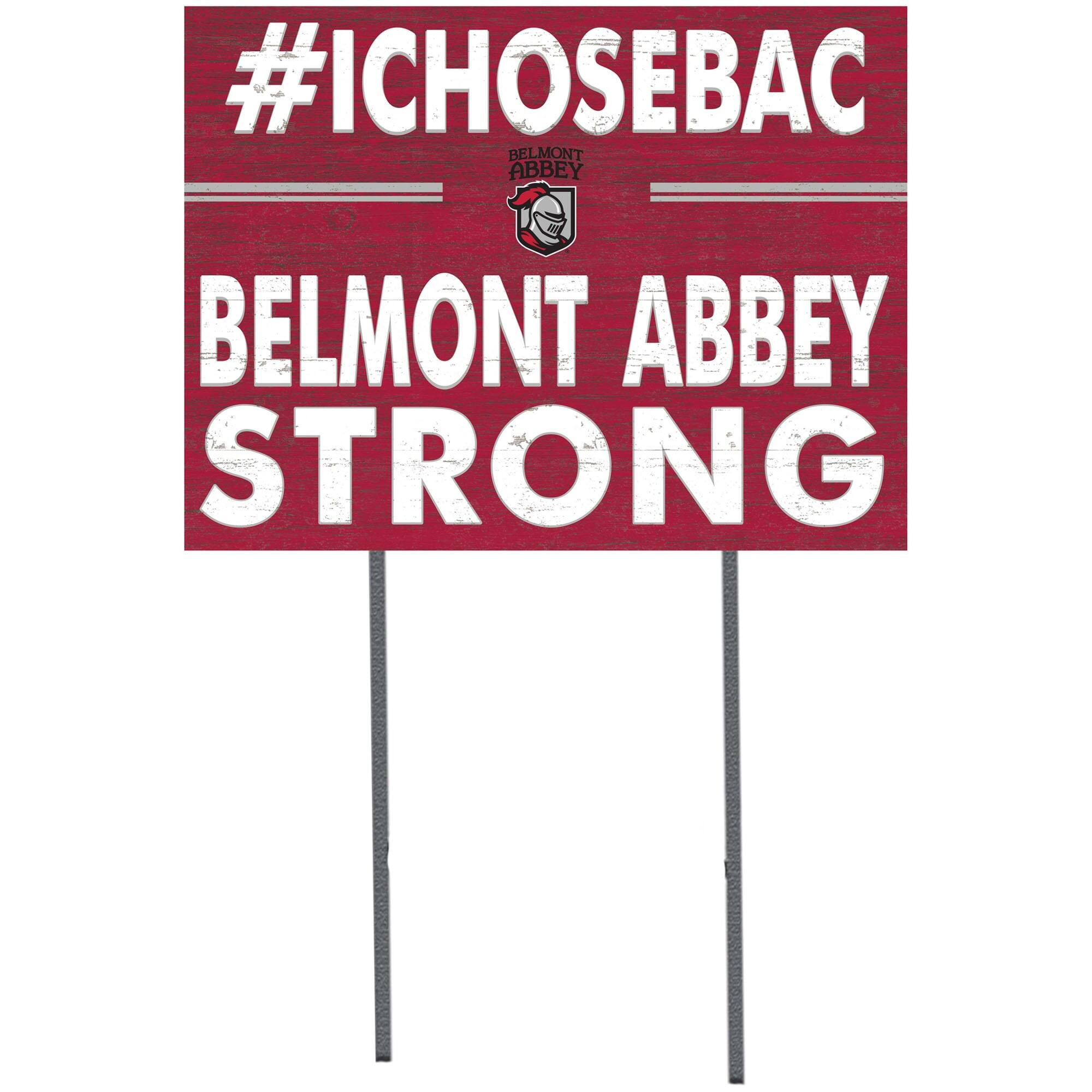 Belmont Abbey Crusaders 18" x 24" Yard Sign