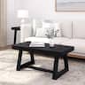 Plank+Beam - Classic Rectangular Coffee Table (40in x 20in / 1020mm x 510mm) - Black Wirebrush