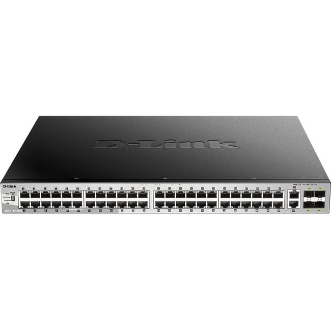 D-Link - DGS-3130-54PS Ethernet Switch - 50 Ports - Manageable - Gigabit Ethernet - 1000Base-T - 3 Layer Supported - Unknown