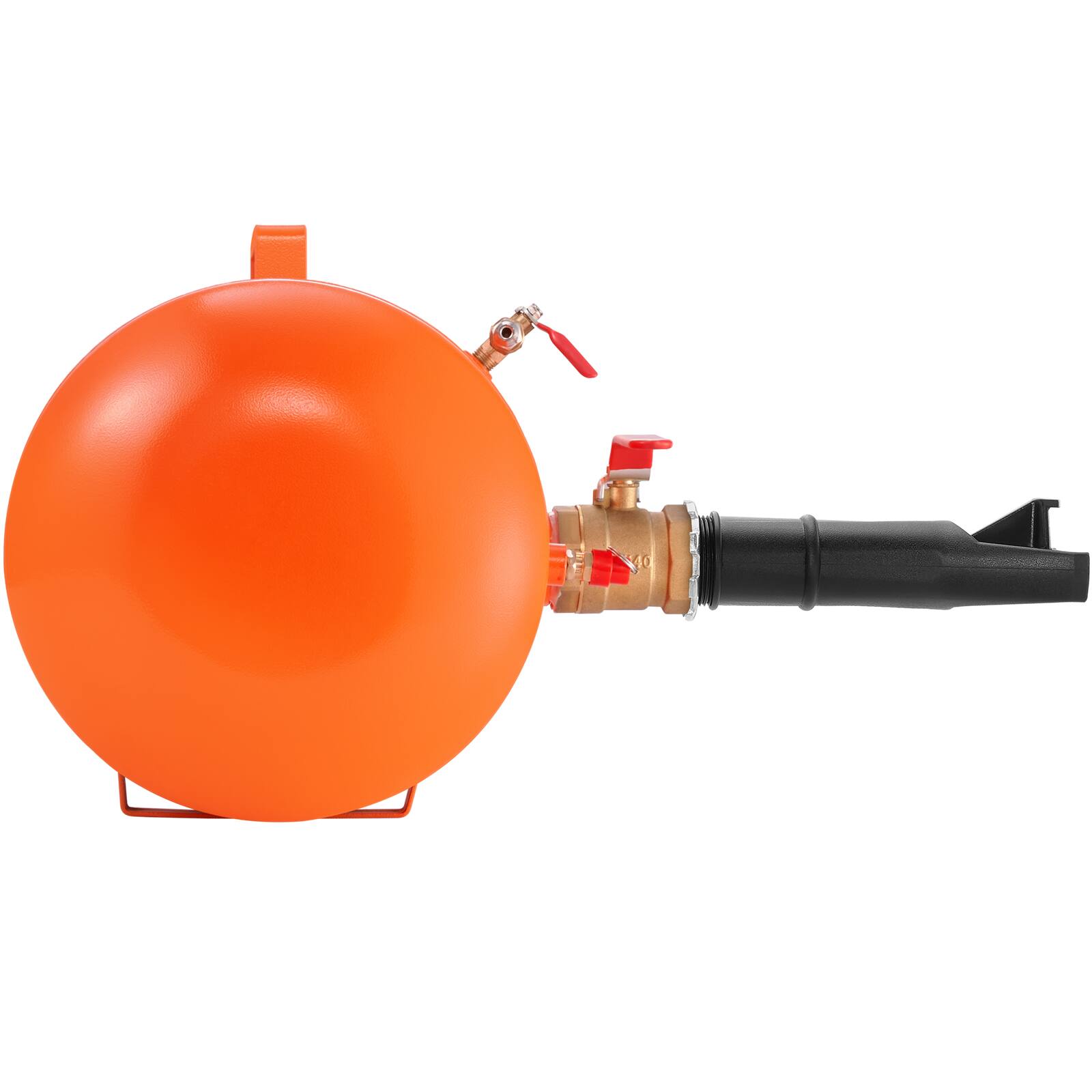 Alt View 5. VEVOR - Tire Bead Blaster, 5 Gallon/19L Capacity, Includes Pressure Gauge & Handle, 145 PSI Max Inflation Tank - Orange.