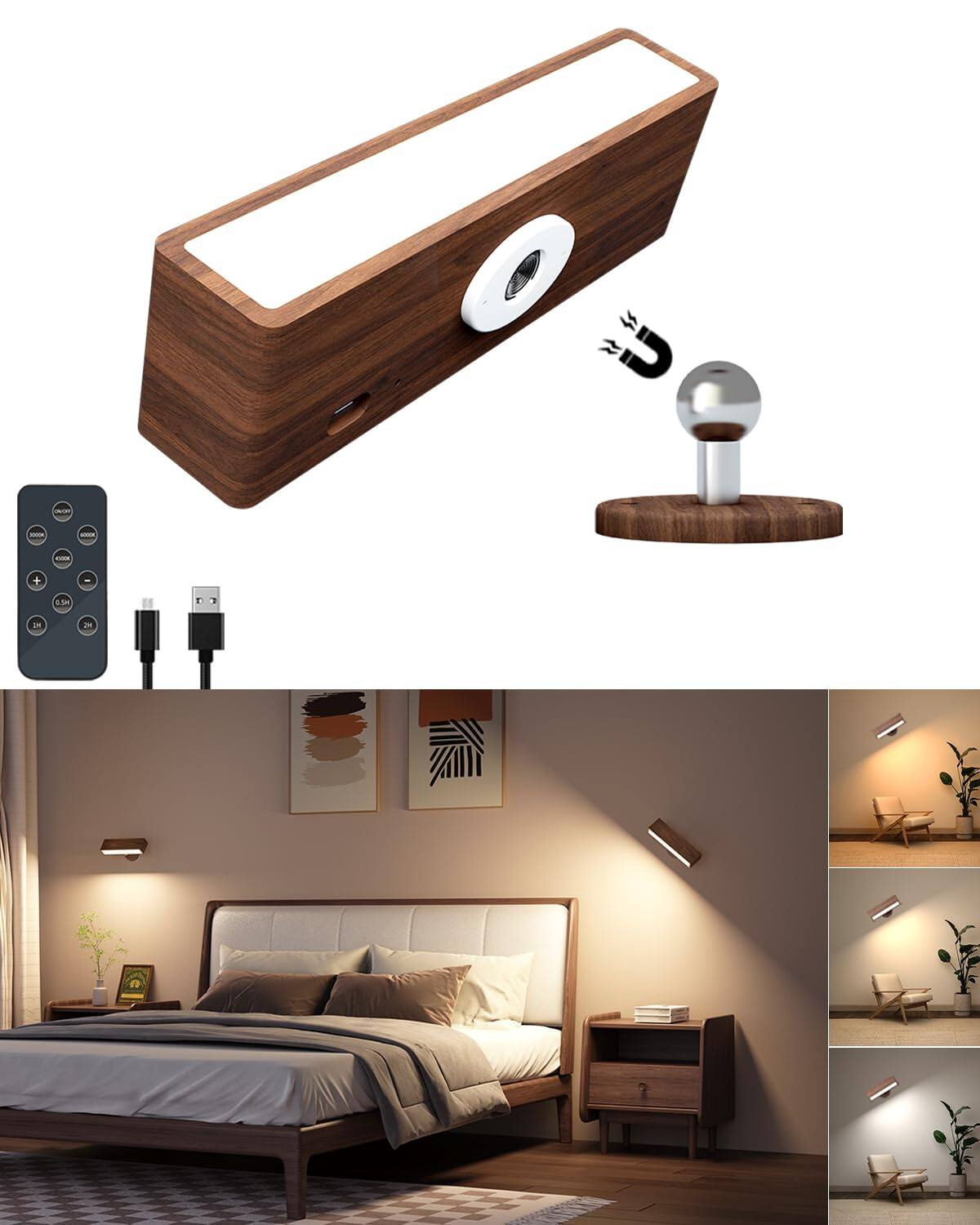 Walnut wood 1Pack-Remote Control