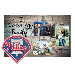 Fan Creations - 11" x 19" I Love My Family Clip Photo Frame - Multicolor