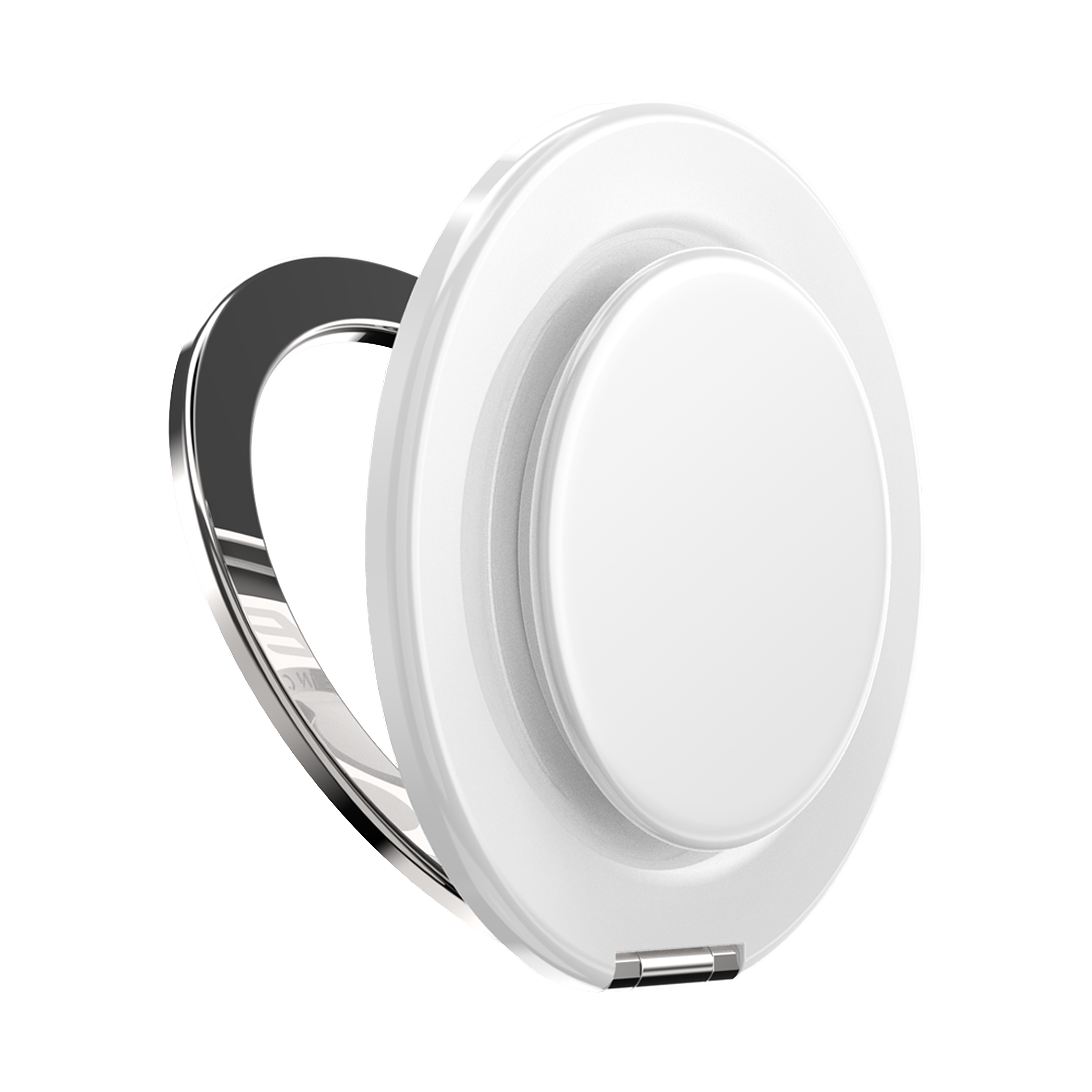 Alt View 6. PopSockets - MagSafe Kick-Out Universal Magnetic Grip & Stand with Adapter Ring for Cell Phones - Glossy White.