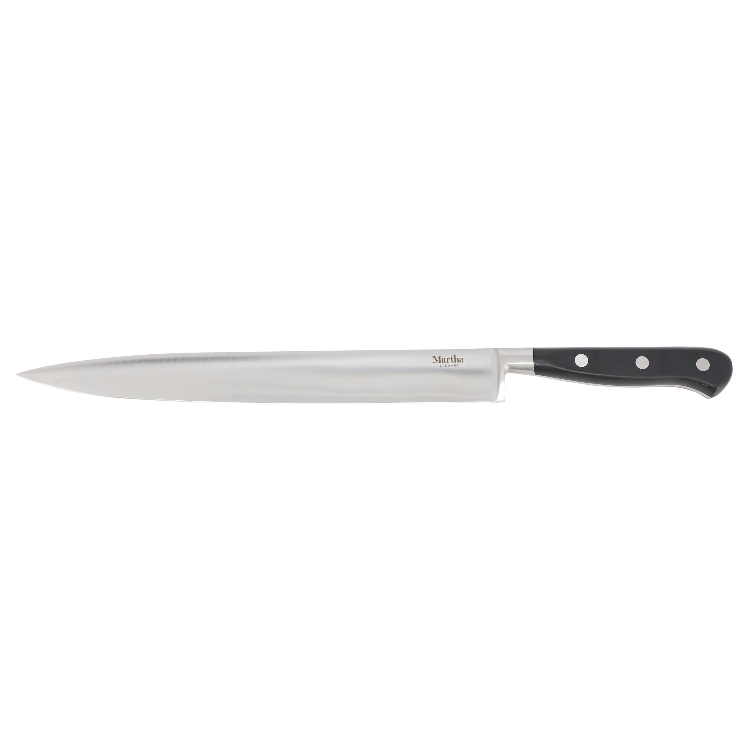 Alt View 1. Martha Stewart - Martha Stewart Carverton 10 inch Stainless Steel Slicer Knife in Black - Black.