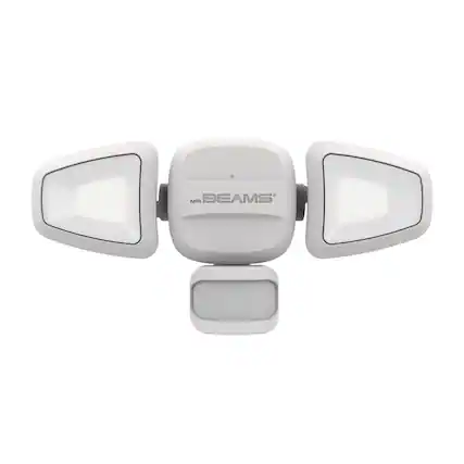 Front. Mr Beams - Mr. Beams Motion-Sensing Battery Powered LED White Security Light.
