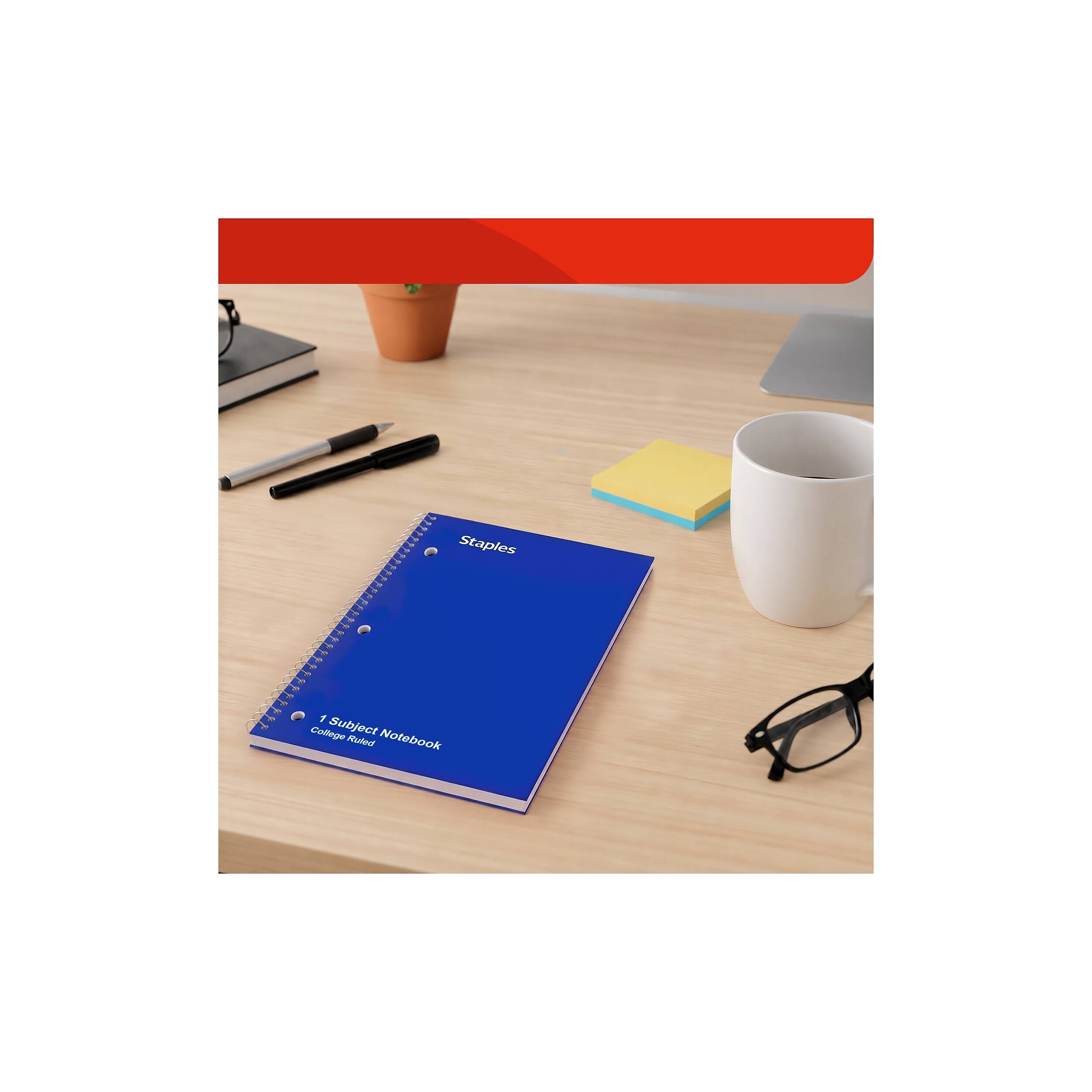 Staples  
1 College Subject Ruled Notebook