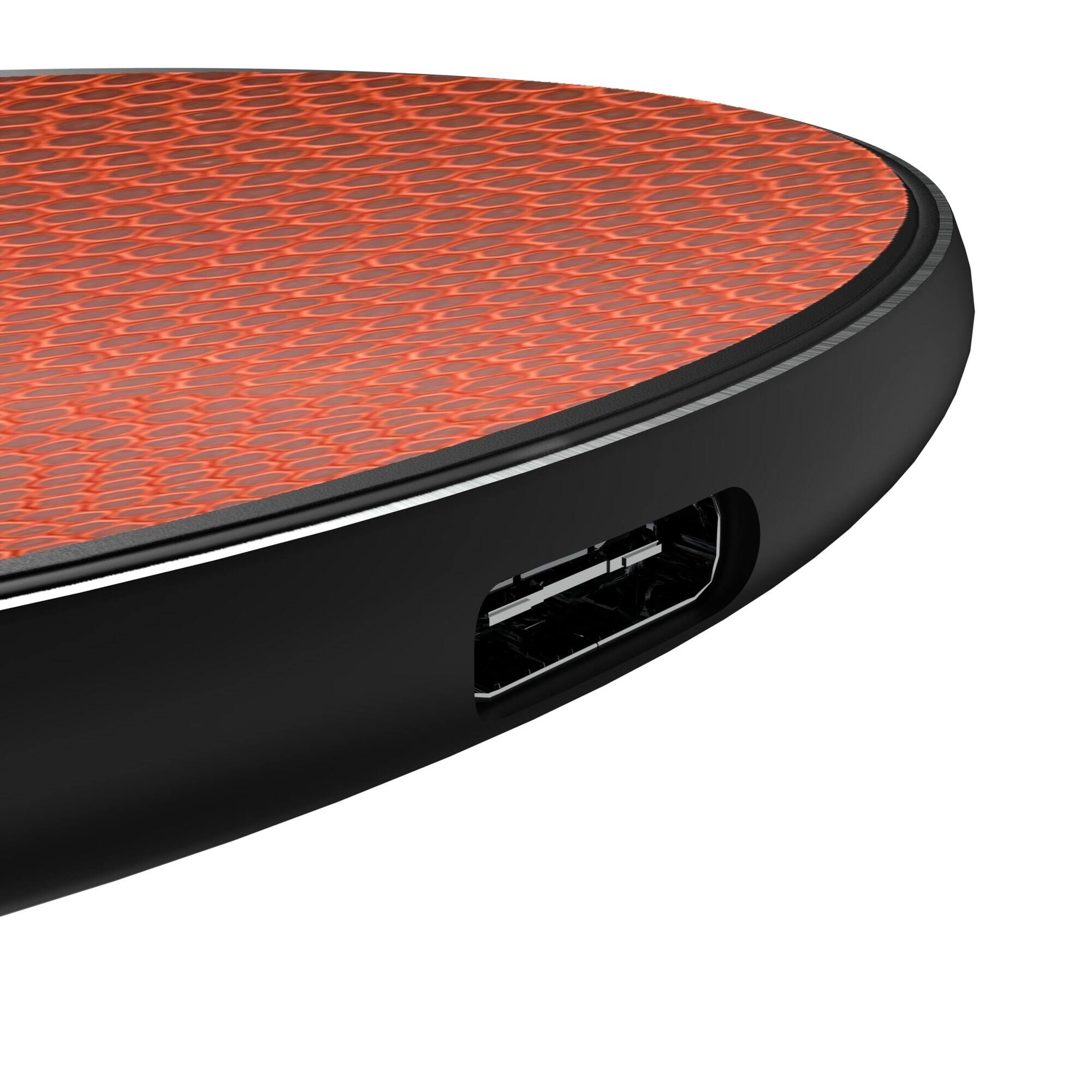Alt View 2. Keyscaper - Los Angeles Rams 15 Watt Wireless Induction Charger - Multicolor.