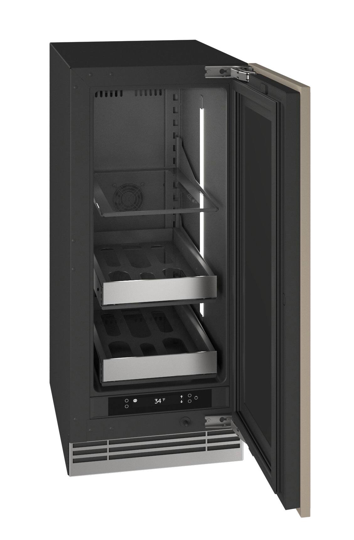 Alt View 2. U-Line - U-Line 15"W. 2.8 Cu.Ft. Built-In Panel Ready Beverage Center - Panel Ready.