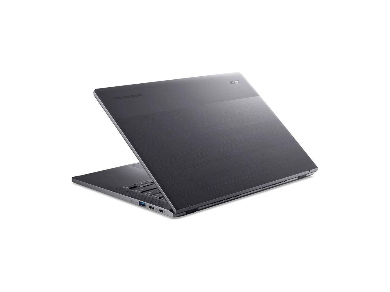 Alt View 3. Acer - Acer Chromebook Plus 514 - i3-N305, 8GB, 256GB SSD, Touchscreen, Wi-Fi 6E - Silver.