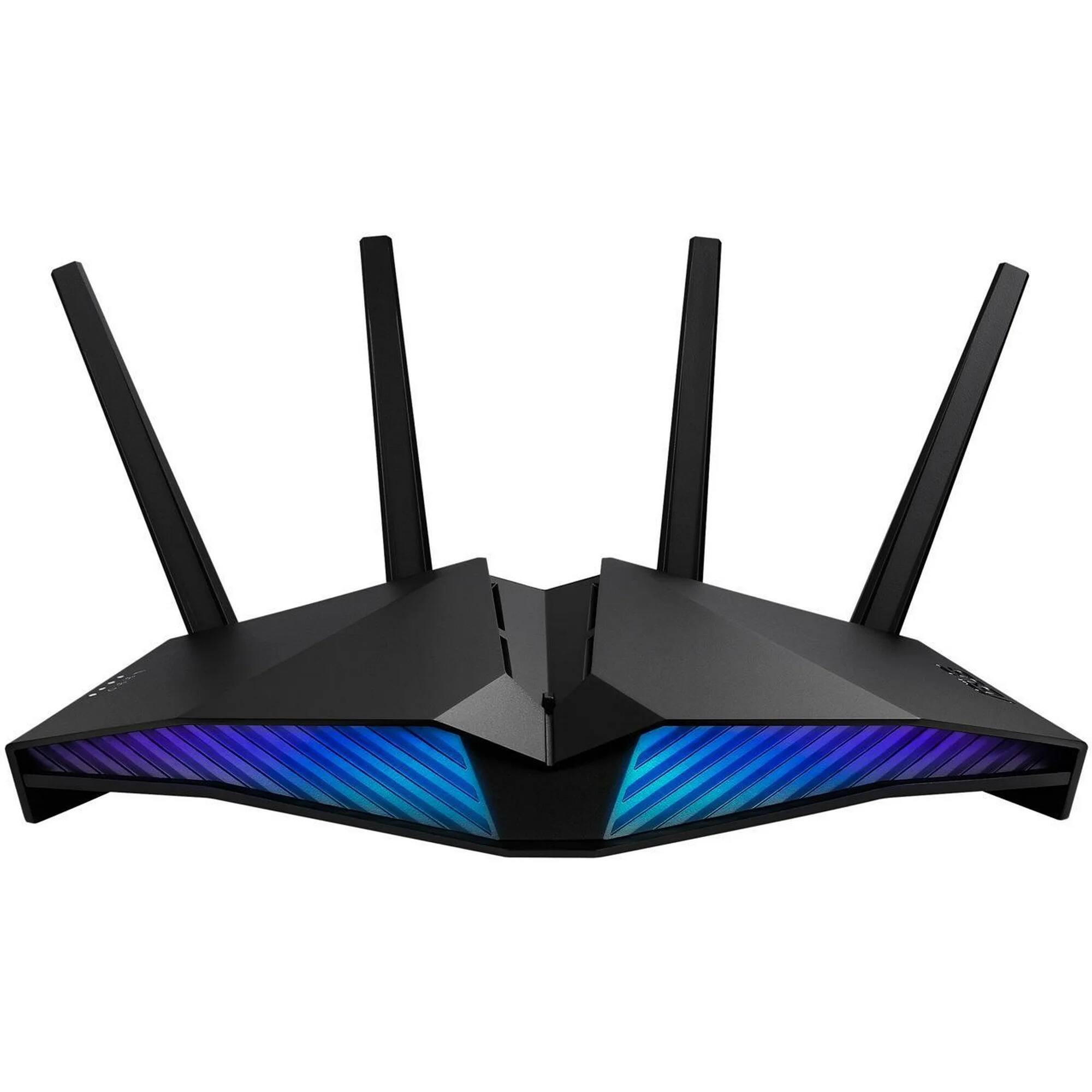 Front. ASUS - ASUS AX5400 WiFi 6 Gaming Router (RT-AX82U) - AiMesh Compatible - Black.