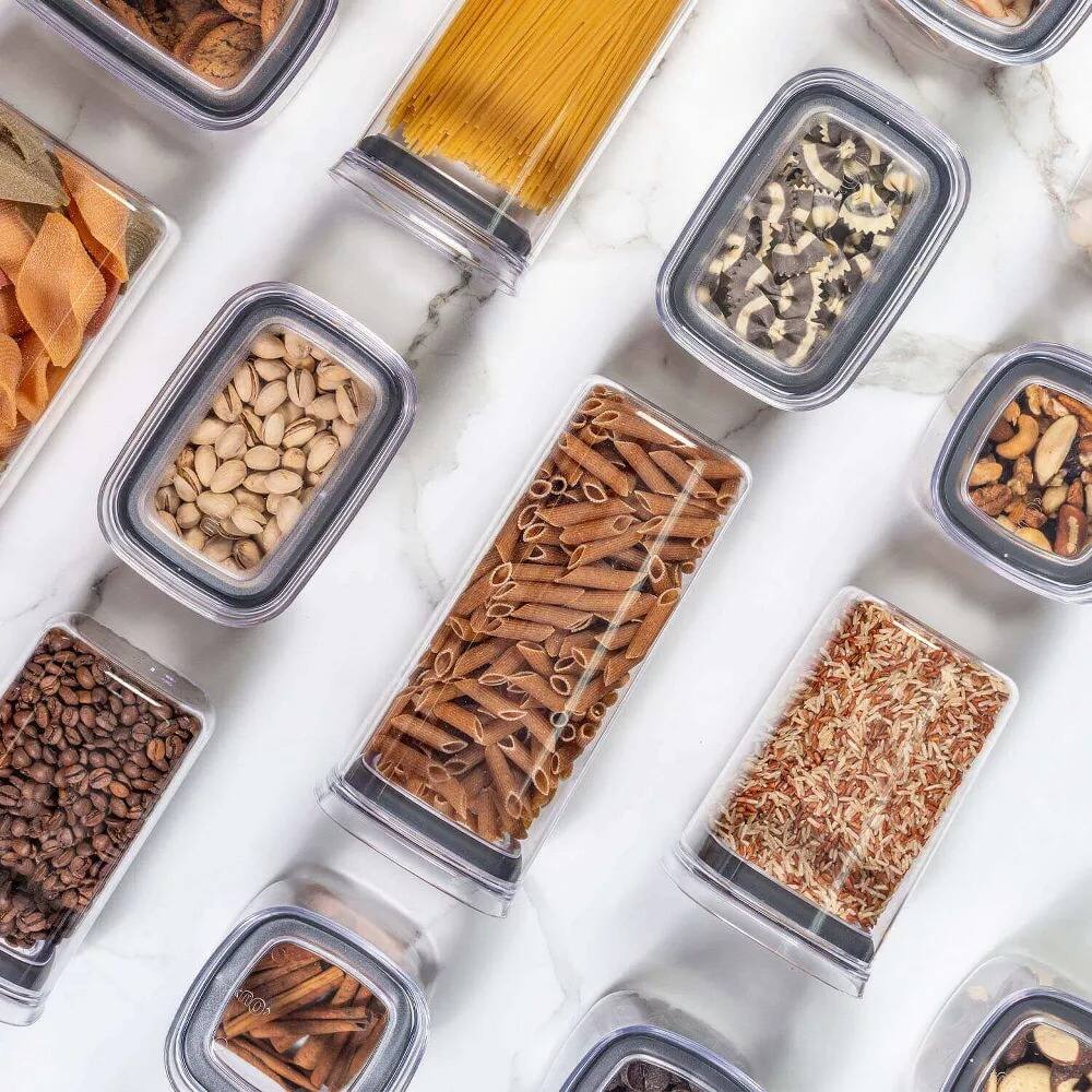 Alt View 6. OU - OU Airtight Food Storage Container 3.7qt, BPA Free Clear Plastic Food Storage Container - Clear.