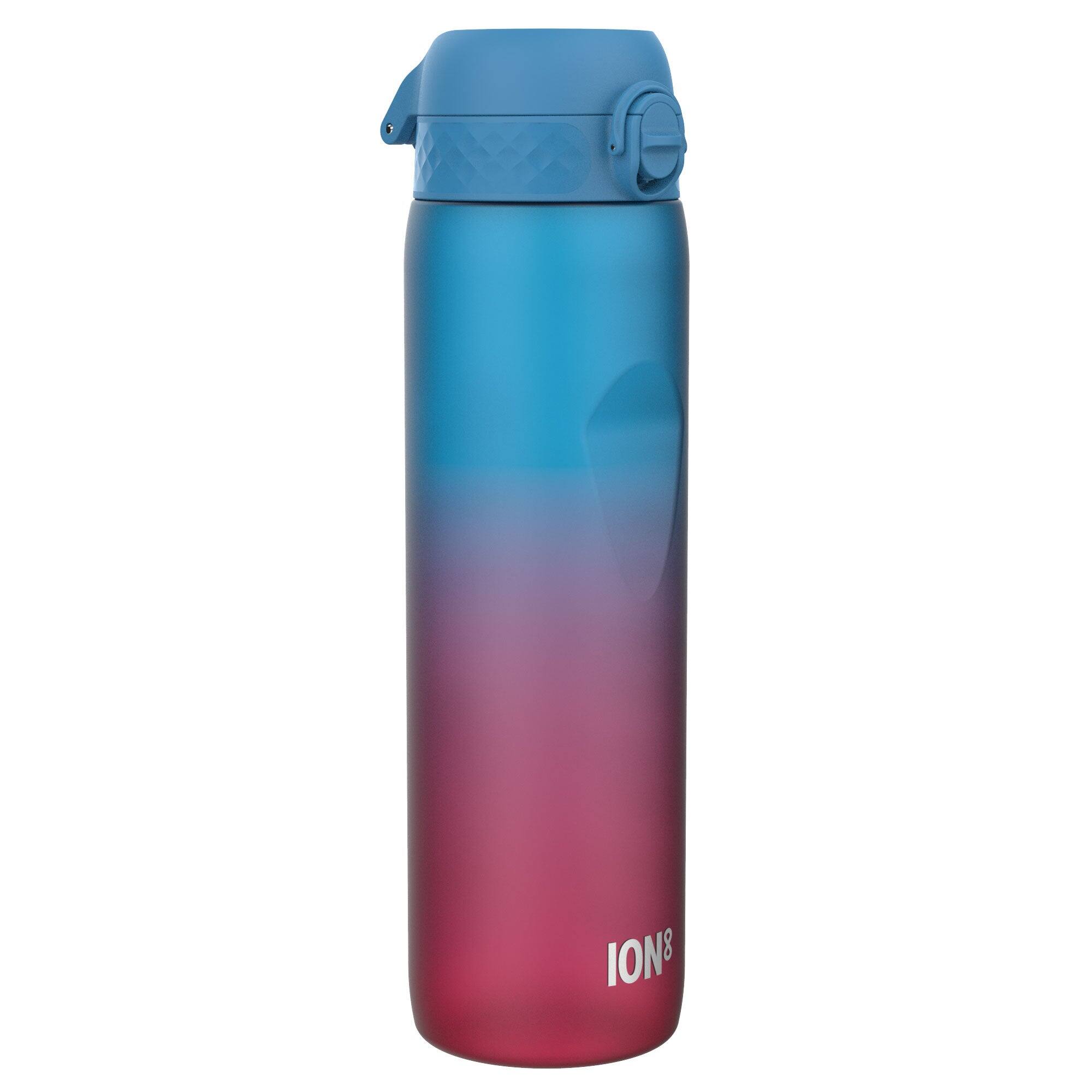 Front. Ion8 - BPA Free Recyclon Water Bottle - 32oz - Blue/Pink.