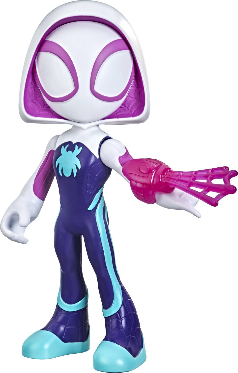 Alt View 2. Hasbro - Hasbro Collectibles - Marvel Spidey and His Amazing Friends Supersized Ghost-Spider Action Figure   - COLLECTIBLES - Multicolor.