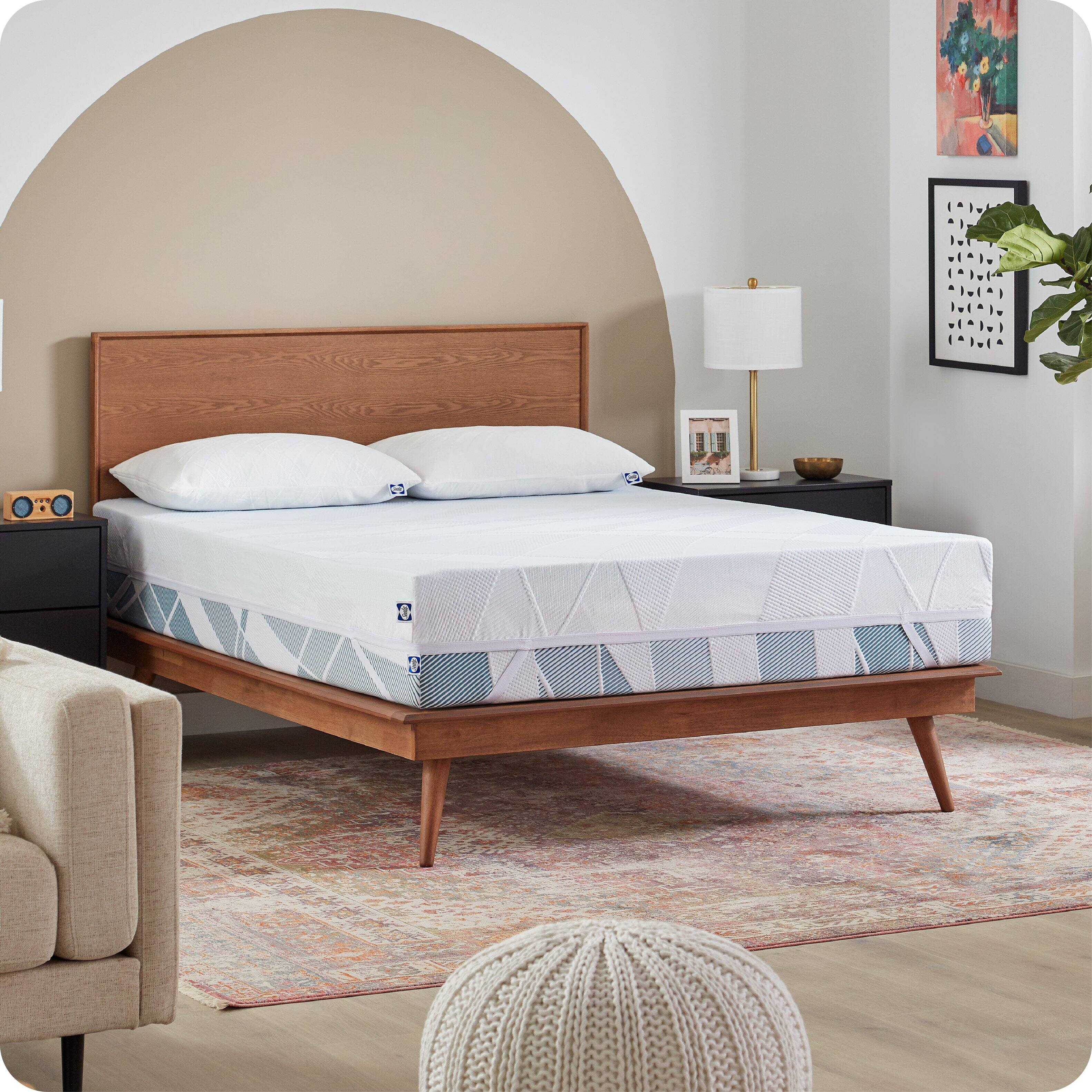 Alt View 13. Sealy - Dreamlife 2” Gel Memory Foam Mattress Topper with Cooling Cover, Twin XL - Blue.