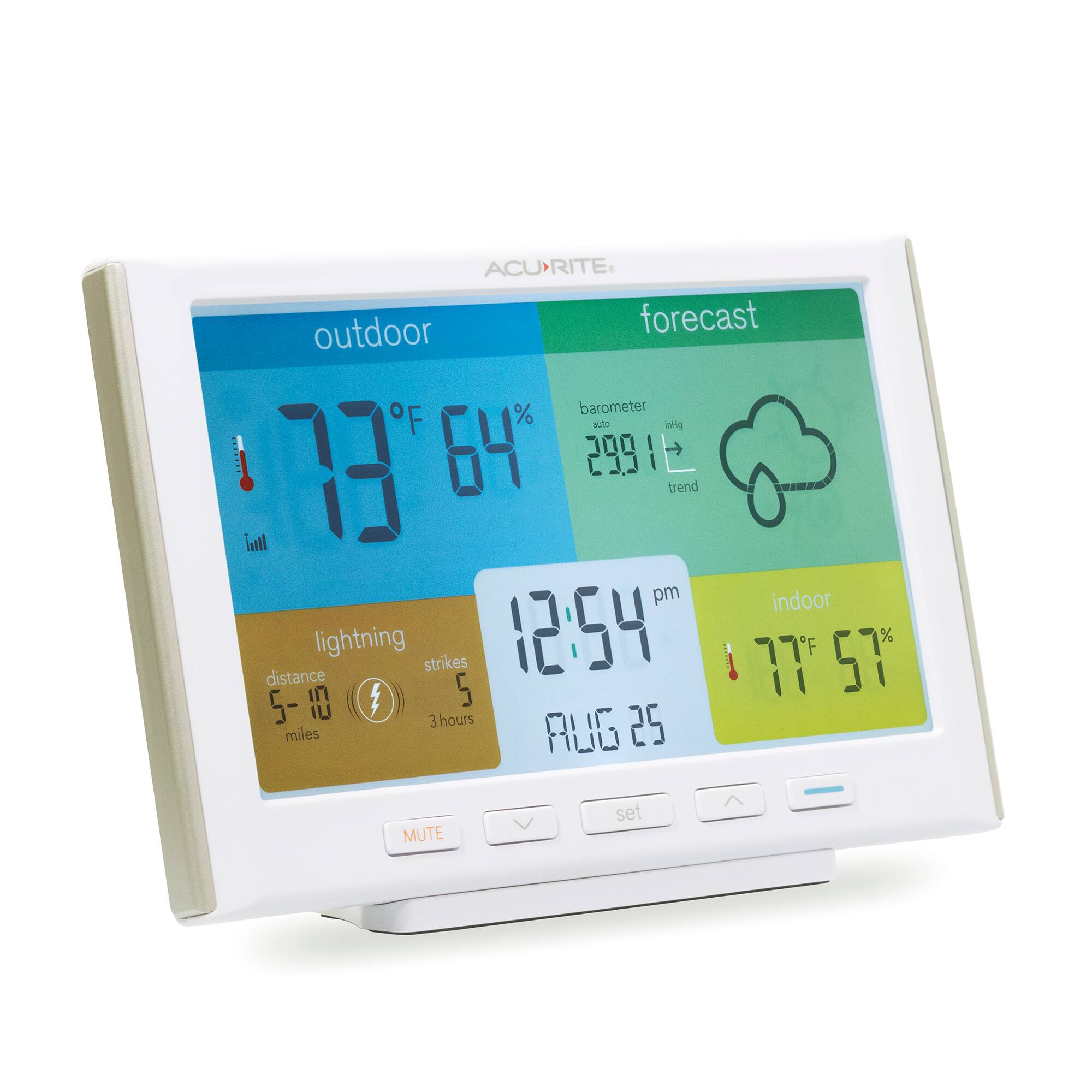 Left. AcuRite - Weather Station - White.