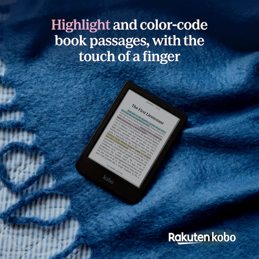 Coloured Ink Screen Kobo Clara Colour eReader 6