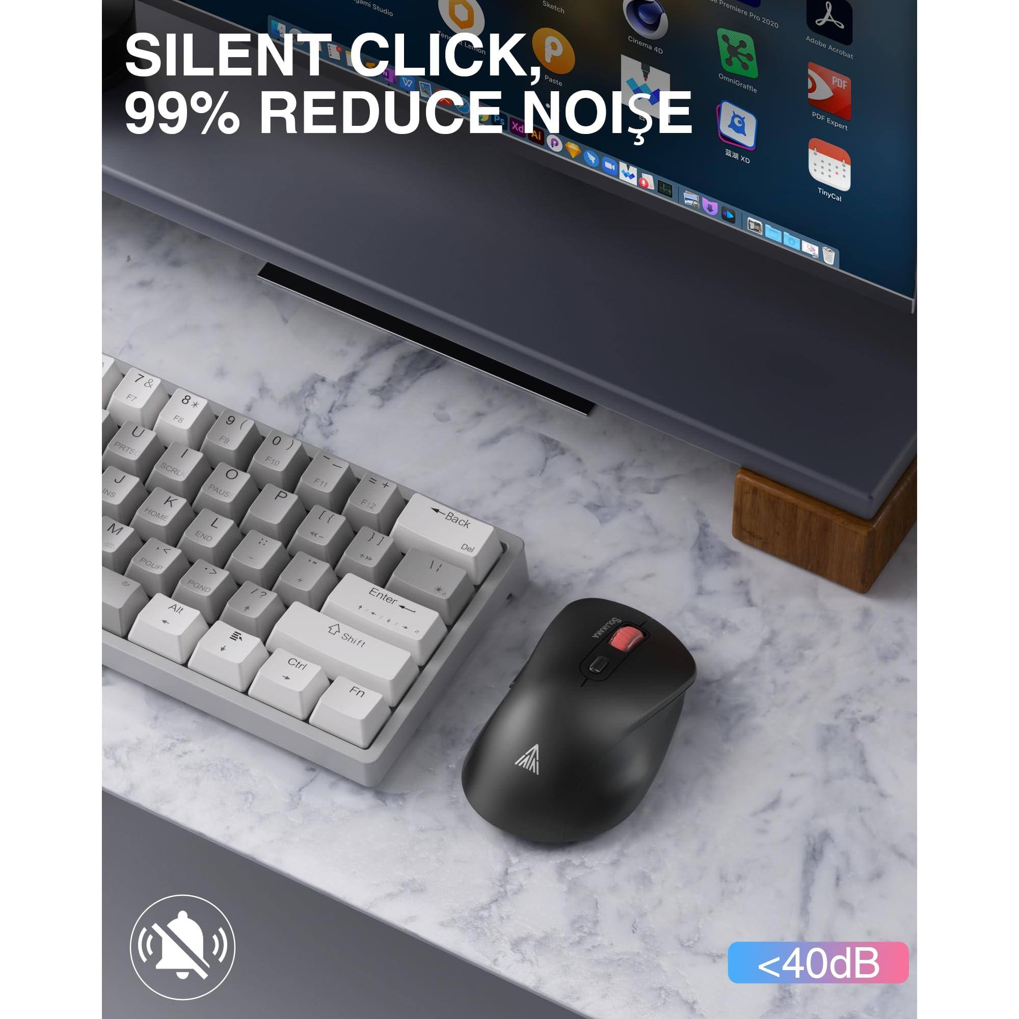 - Silent Click, 99% Reduce Noise
- <40dB