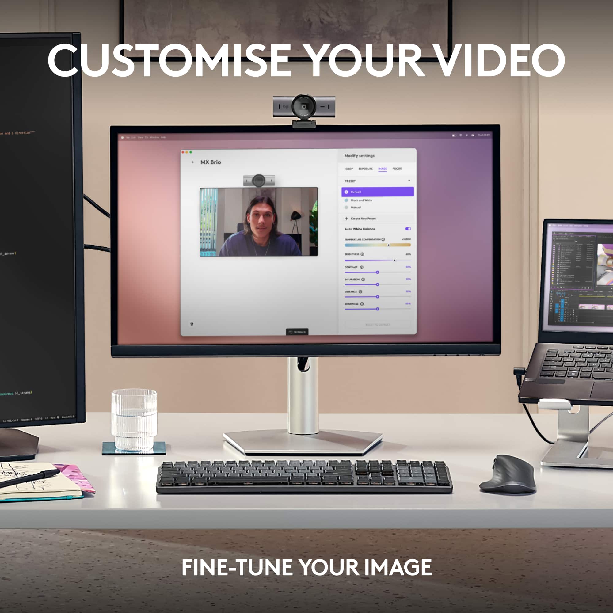 Customise Your Video | MX Bria - canng I - I - - - - - I I + I I I - - - | - : LE - . | 1 | - - | . I I | - | Fine-tune Your Image
