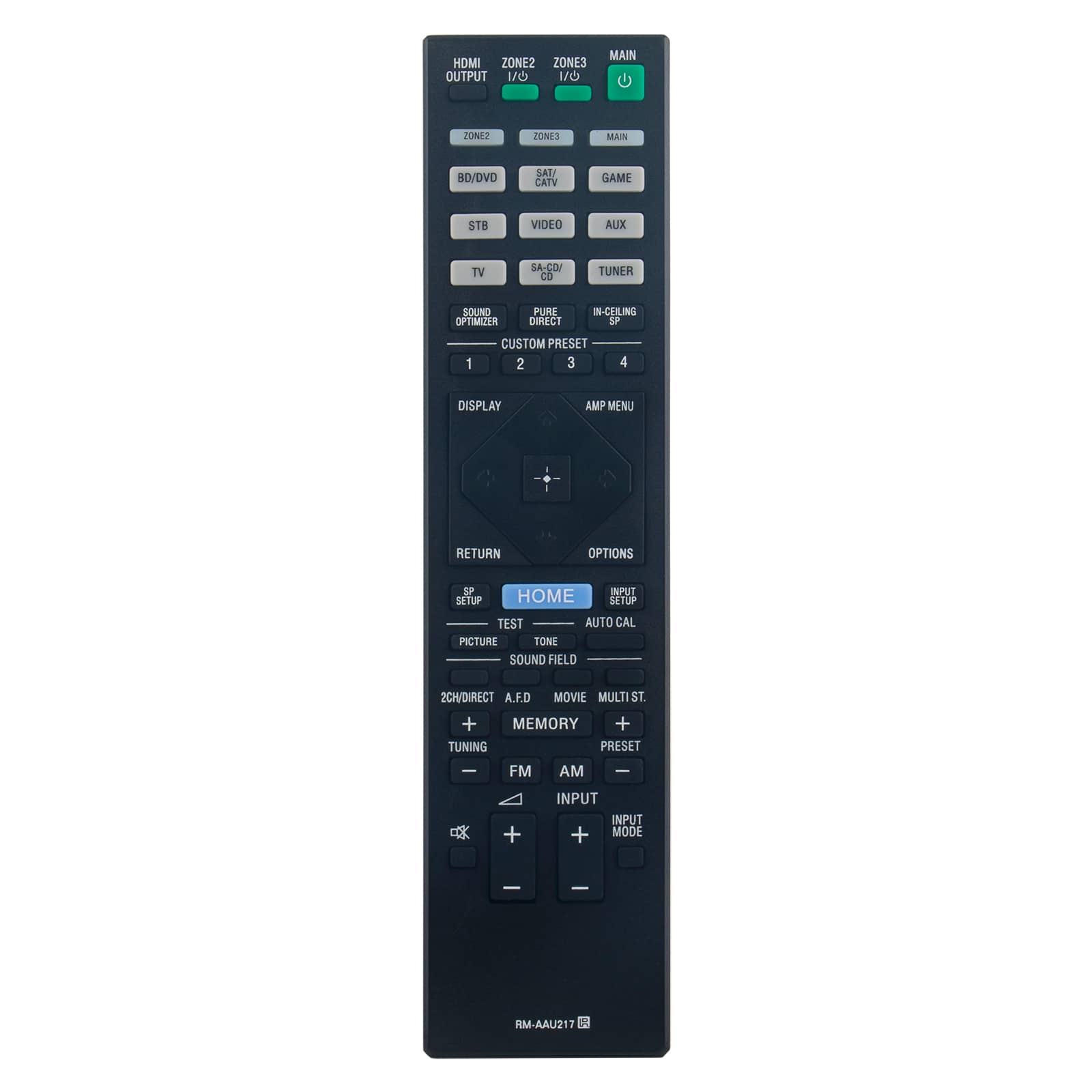 ZdalaMit - New RM-AAU217 sub RM-AAU210 Replacement Remote Control Applicable for Sony AV Receiver - Black