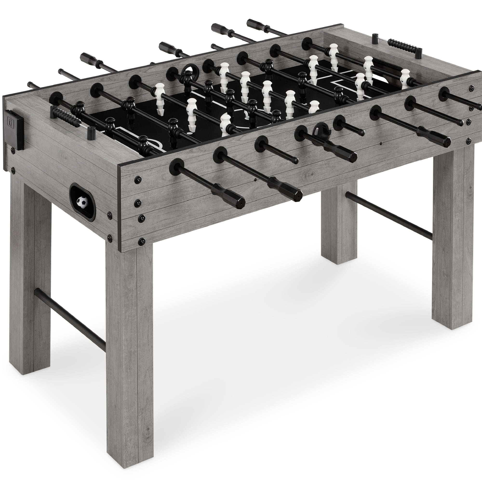 Front. Best Choice Products - Best Choice Products Large 54in Full-Size Foosball Table for Home, Game Room w/ 2 Balls, 2 Cup Holders - Gray - Gray.