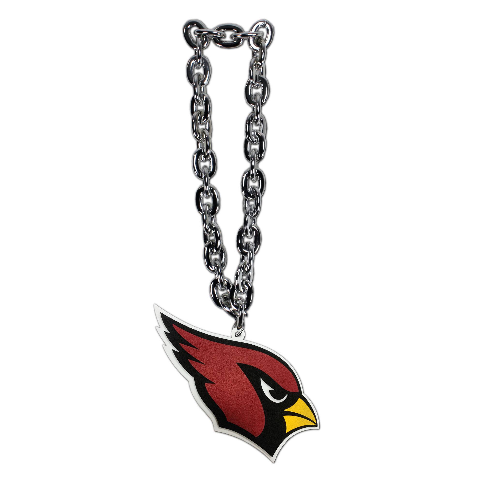 Front. MOJO - Arizona Cardinals Oversized Superfan Chain Necklace - Multicolor.