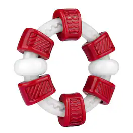 Frienhund - Extra Tough Beef Flavor Chew Resistant Nylon Dog Toy,1 count - Red & White