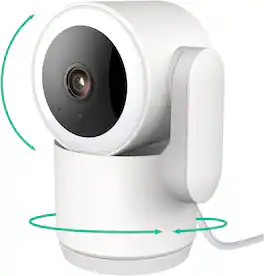 FINEAK - 2K Indoor Cameras for Home Security 360-Degree Pan-Tilt - White