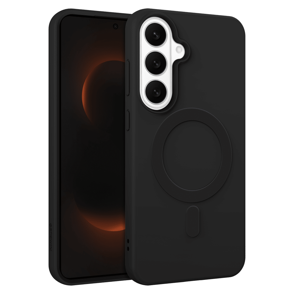 Front. Nimbus9 - Alto 2 MagSafe Case for Samsung Galaxy S26 Plus - Black.