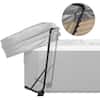 Front. VEVOR - Hot Tub Cover Lift, Spa Cover Lift, Height 31.5" - 41.3" Width 57" - 92.5" Adjustable - Black.