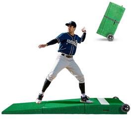 VEVOR - Pitching Mound, Portable Baseball Pitcher's Mound, 90 in IIndoor Outdoor Pitching Practice and Training Equipment - Green