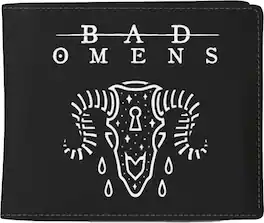 PopMarket - Bad Omens - Rocksax - Bad Omens - Ramskull - Wallet With Coin Pocket (Black) - Multicolor