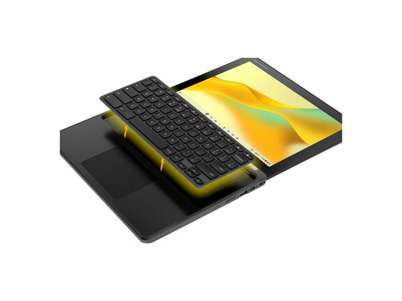 Alt View 2. Acer - Acer Chromebook Spin 512 R857TN-C21M 12.2" Touch Convertible - Intel N150 - 8GB - 64GB - ChromeOS - Wi-Fi 7 - Black.