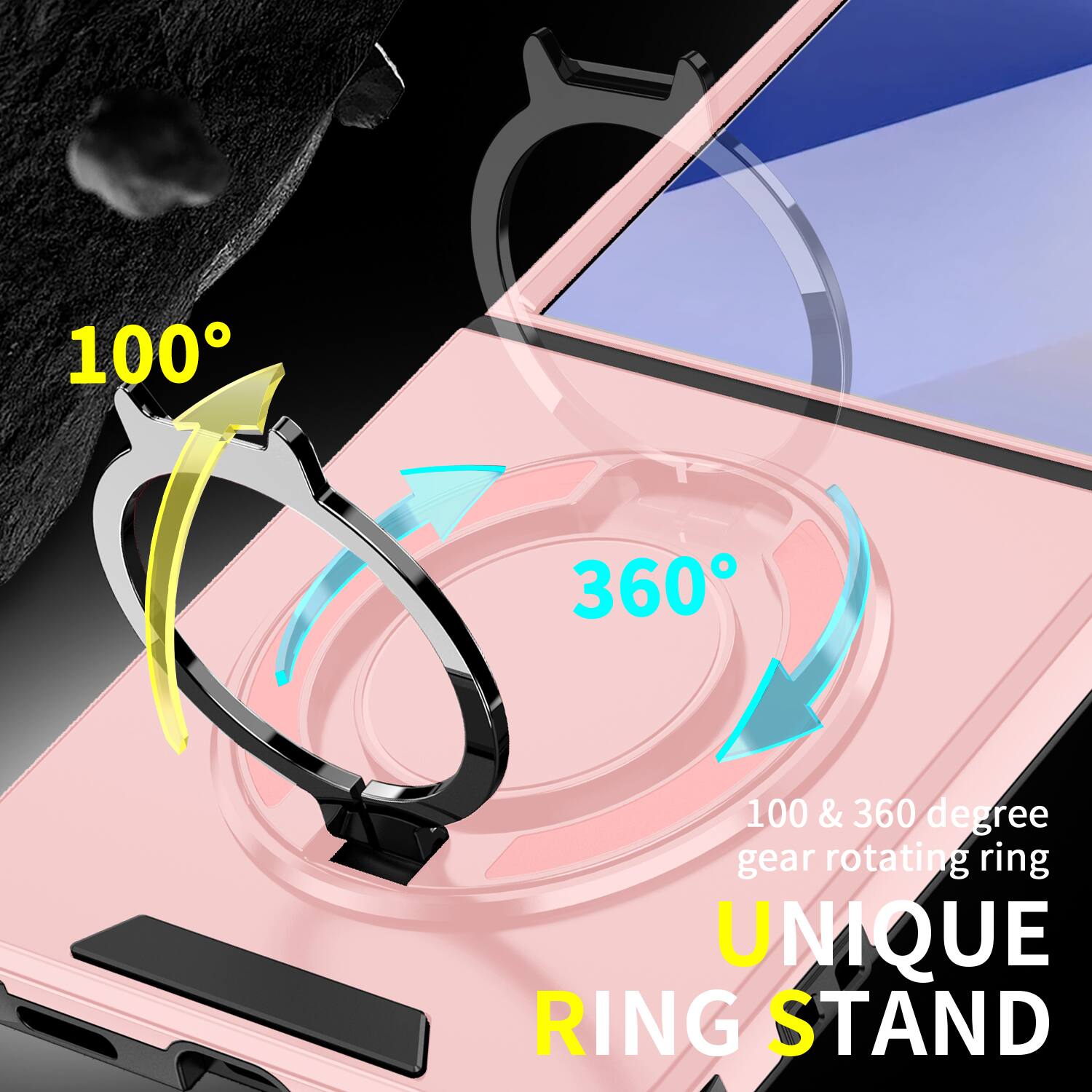 100
360
100 & 360 degree gear rotating ring UNIQUE RING STAND