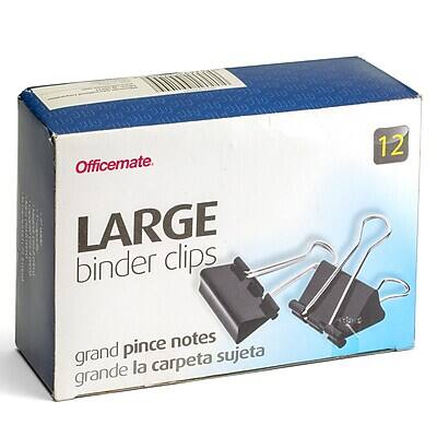 Officemate  
LARGE binder clips  
grand pince notes  
grande la carpeta sujeta  
12
