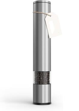 FINEAK - Manual Salt and Pepper Mill with Adjustable Ceramic Grinder - Stainless Steel