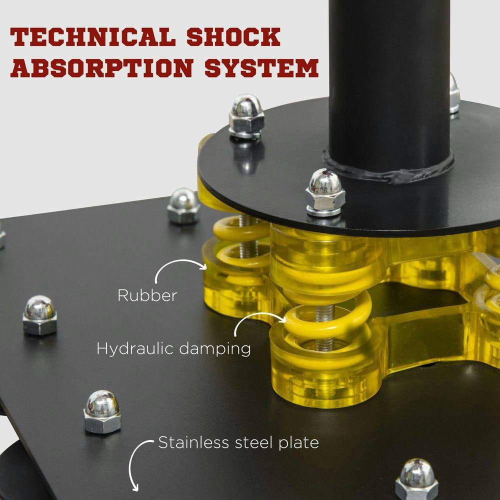 TECHNICAL SHOCK ABSORPTION SYSTEM

- Rubber
- Hydraulic damping
- Stainless steel plate