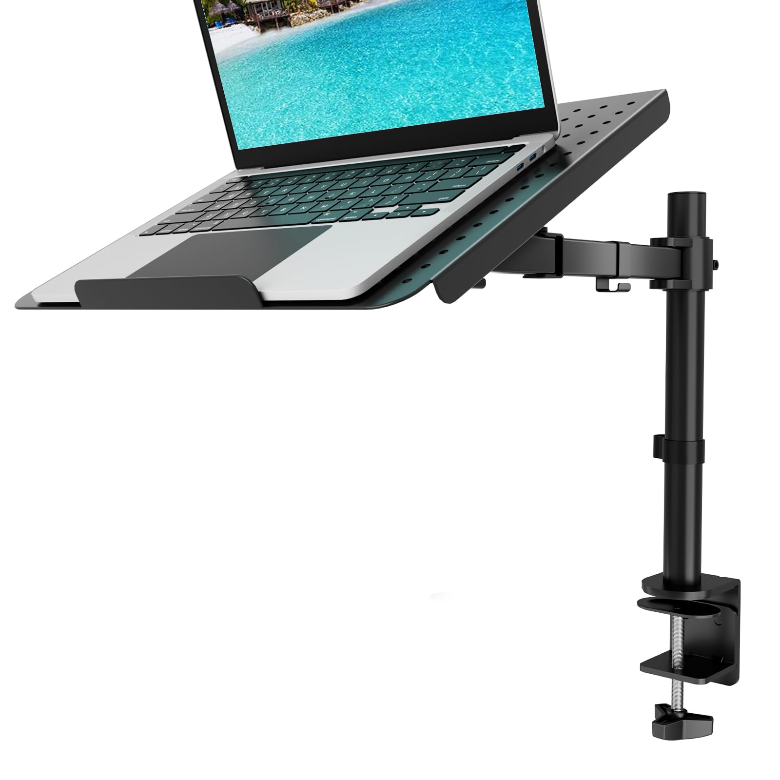 ThinkLink Electronic Laptop Tray Desk Mount Notebook Fully Adjustable ...
