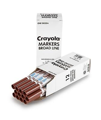 Crayola Markers Broad Line  
One Dozen  
Crayola Markers Broad Line  
12 Markers  
Non-Toxic  
Made in China