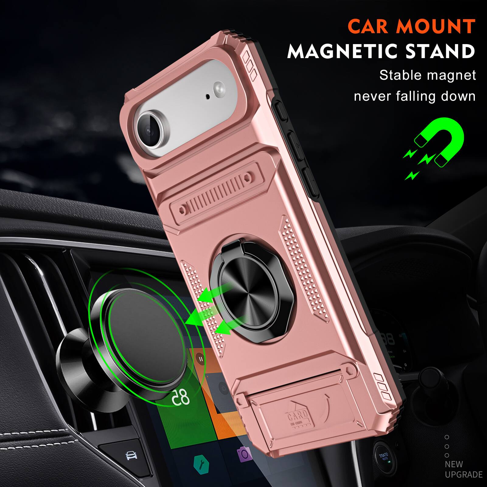 CAR MOUNT MAGNETIC STAND  
Stable magnet never falling down  
NEW UPGRADE