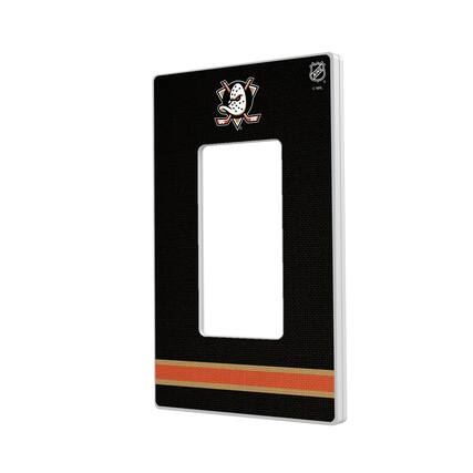 Front. Keyscaper - Anaheim Ducks Single Rocker Lightswitch Plate - Multicolor.