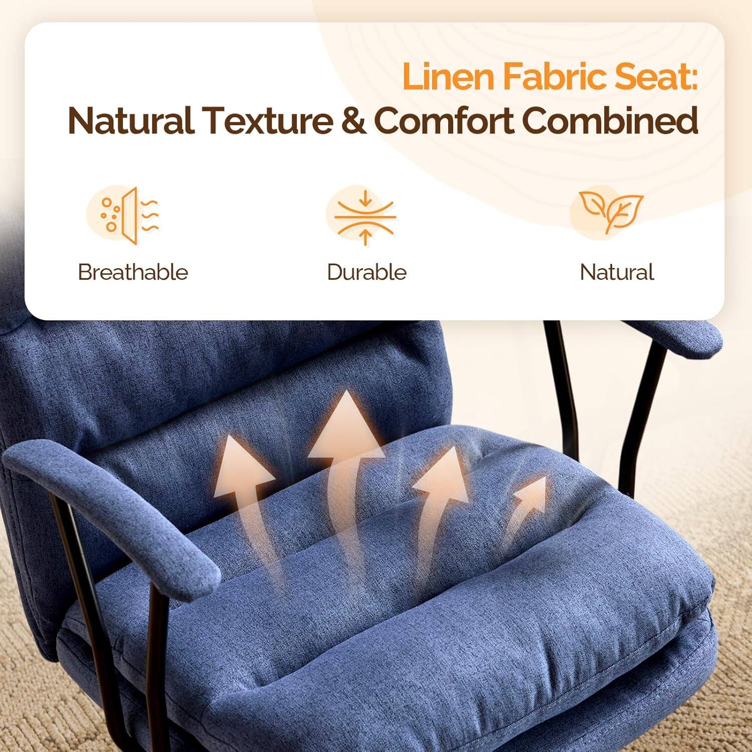 Linen Fabric Seat: Natural Texture & Comfort Combined

- Breathable
- Durable
- Natural