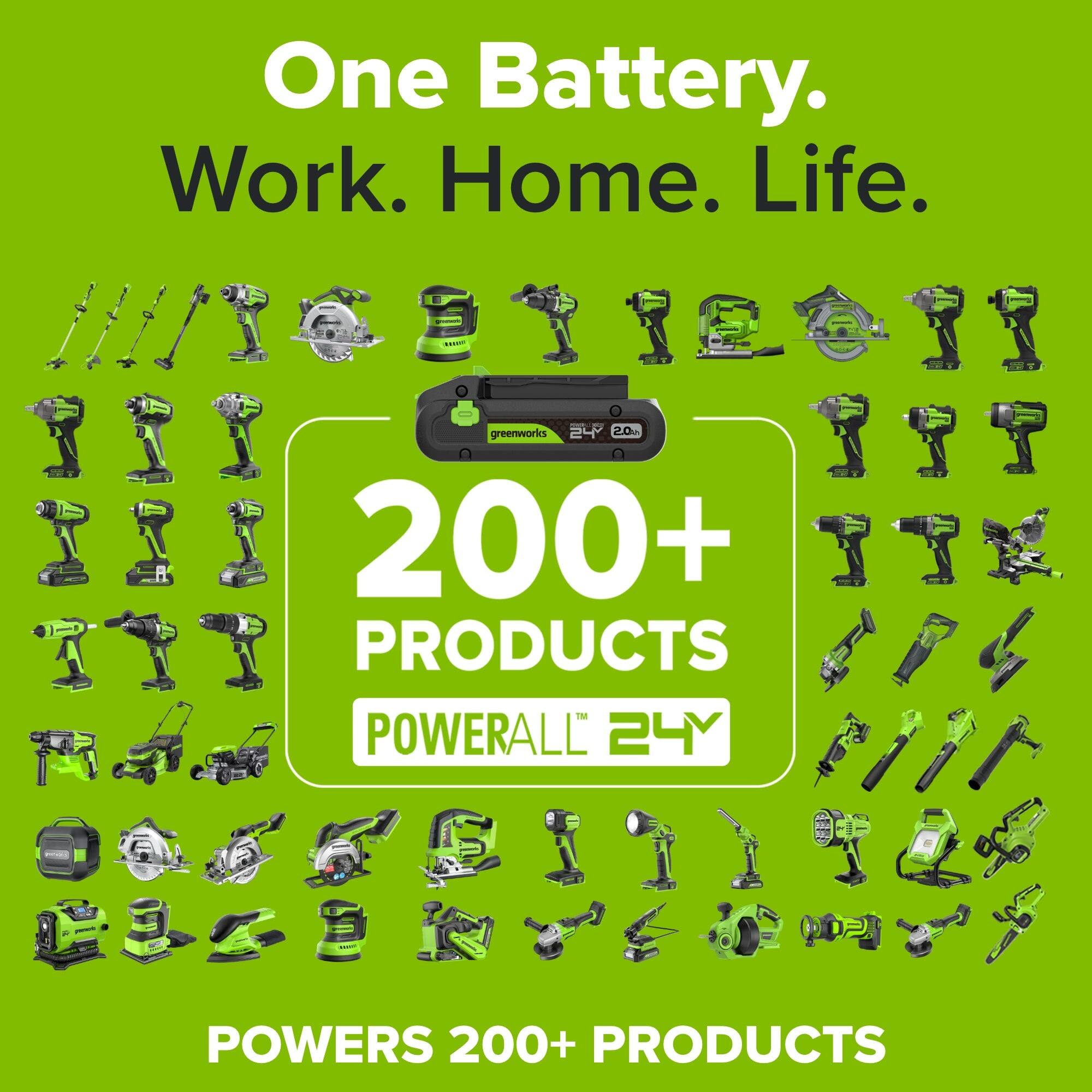 One Battery. Work. Home. Life.

200+ PRODUCTS
POWERALL 24Y

POWERS 200+ PRODUCTS