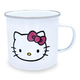 Silver Buffalo - Sanrio Hello Kitty "Hello" Ceramic Camper Mug | Holds 20 Ounces - White
