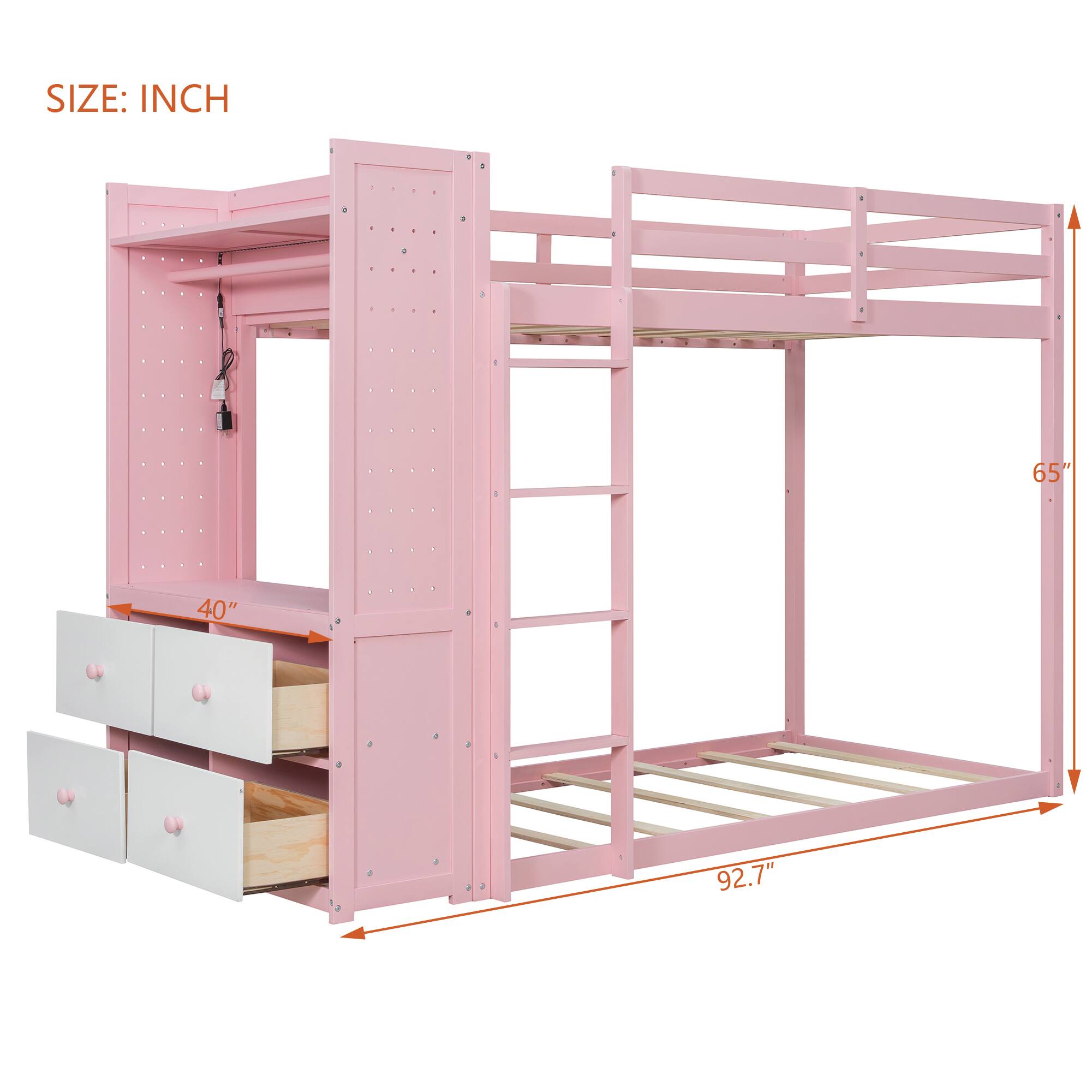 SIZE: INCH  
65" 40" 92.7"