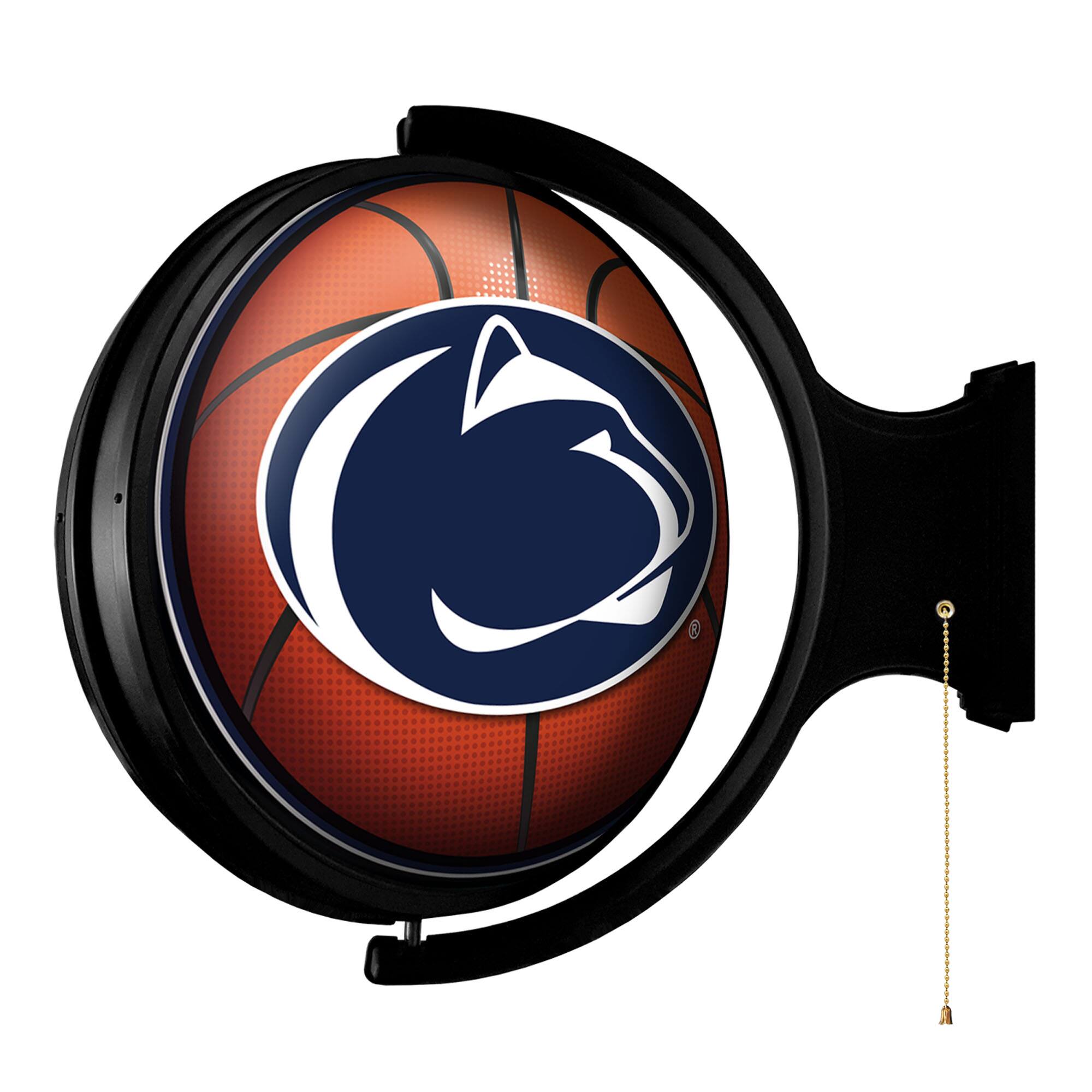 Alt View 1. The Fan-Brand - Penn State Nittany Lions Basketball 21'' x 23'' Rotating Lighted Wall Sign - Multicolor.