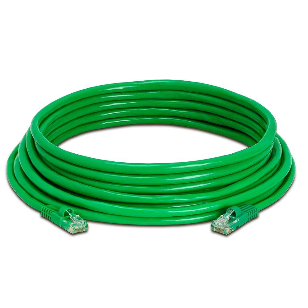 Angle. Cmple.com - Cmple - Cat5e Ethernet Cable 25 ft, 350 MHz UTP Cat 5e Ethernet Patch Cord, 1Gbps Network Lan Cables, RJ45 - Green - Green.