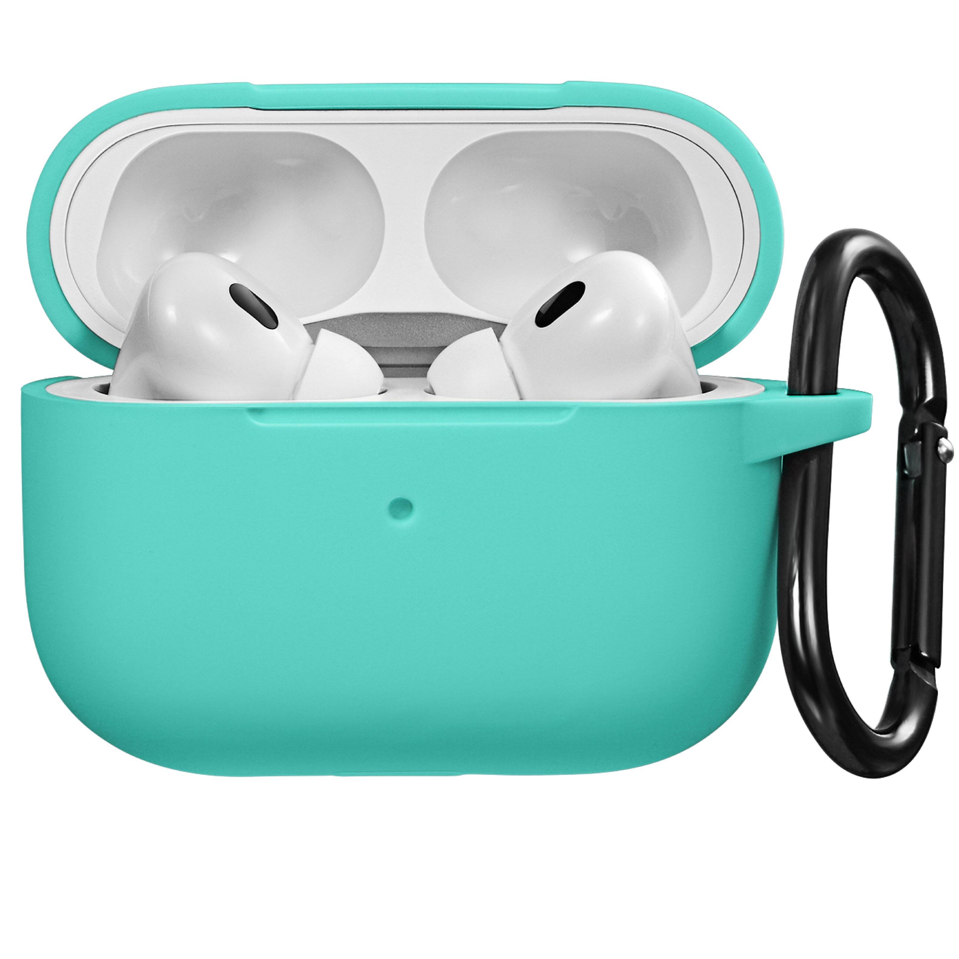 Alt View 1. Vena - For Apple Airpods Pro 2 Case Cover with Magsafe, Silicone Airpods Pro 2 Case 2nd Generation Wireless Charging Mint - Green.