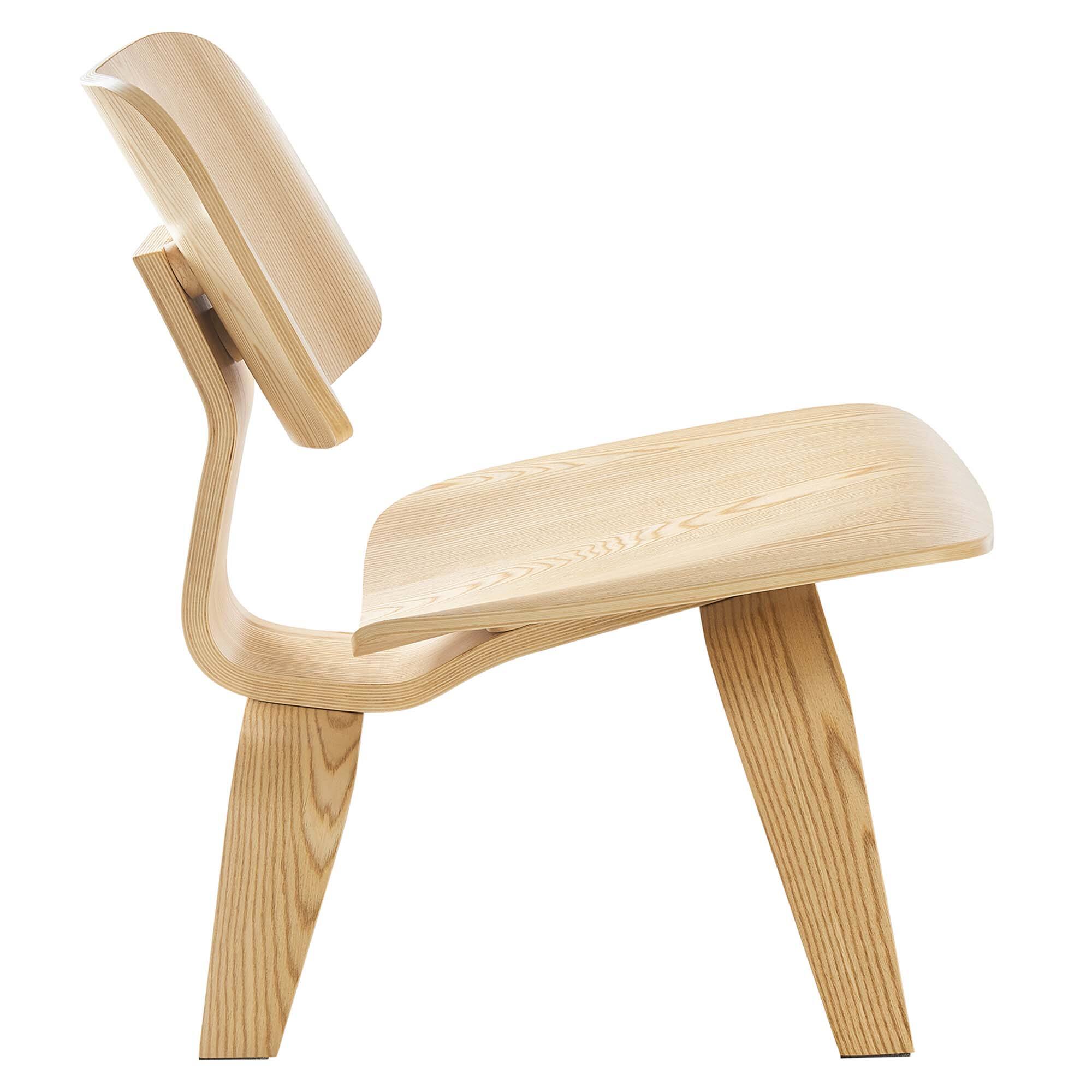 Alt View 2. Modway - Fathom Wood Lounge Chair by Modway - Natural.