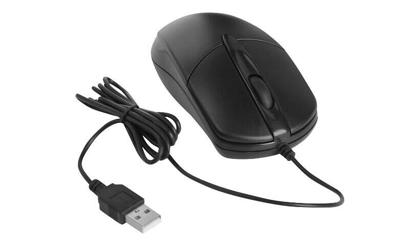 Alt View 4. SIIG - SIIG 3 Buttons USB Optical Mouse JK-US0T11-S1 - Black - Black.