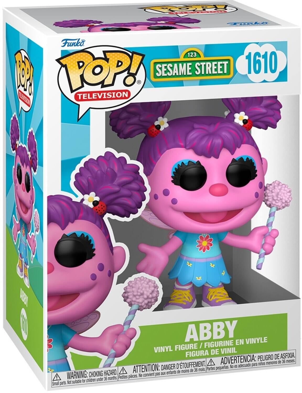TOPY OT Fonke o Funko 123 1 POP! SESAME STREET 1610 K EERSION TELEVISION O8Y ABBY EN VINYLE FIGURE / FIGURINE VINYL DE VINIL FIGURA PELIGRO DE ASFIXIA. D'TOUFFEMENT. ADVERTENCIA: para nios menores de 36 meses. DANGER pequerias. No es adecuado HAZARD. ATTENTION: aux enfants de moins de 36 mois. Partes WARNING: CHOKING Petites pieces. Ne convient pas children under 36 months, Not suitable for Small parts.